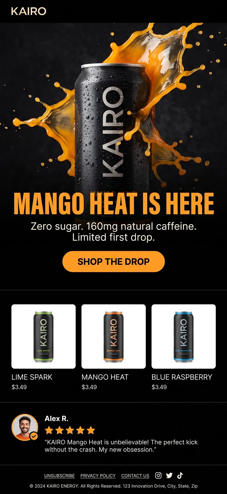 KAIRO Product launch email