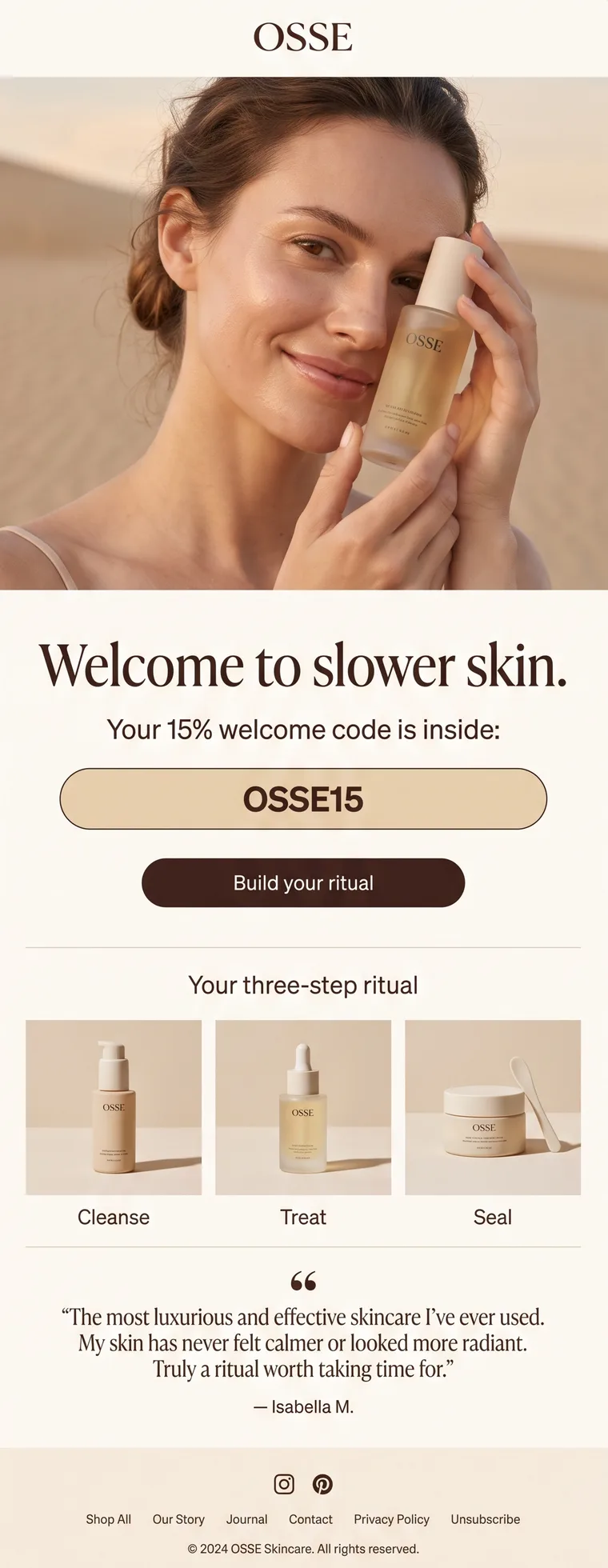 OSSE Welcome flow email
